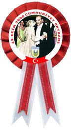 29 Ekim Cumhuriyet Bayramı Saten Kokart 29 Ekim Cumhuriyet Bayramı Saten Kokart