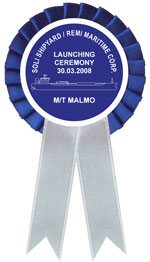 Gemi (M/T MALMO) İndirme Töreni Saten Kokart Gemi (M/T MALMO) İndirme Töreni Saten Kokart